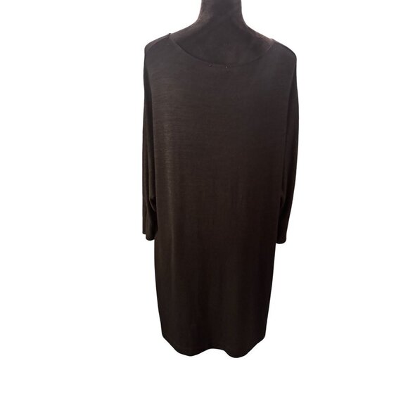 Wilfred Free Oversized Black Knit Tunic Sweater Dress Women's Size Large - Picture 5 of 12